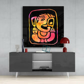 Ganesha Glass Wall Art.