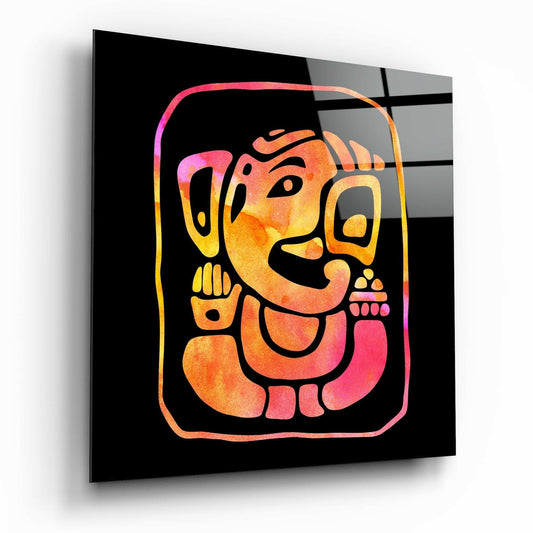 Ganesha Glass Wall Art.