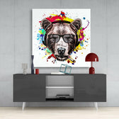 Bear Glass Wall Art.