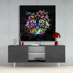 Cat Art Glass Wall Art.
