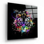 Cat Art Glass Wall Art.