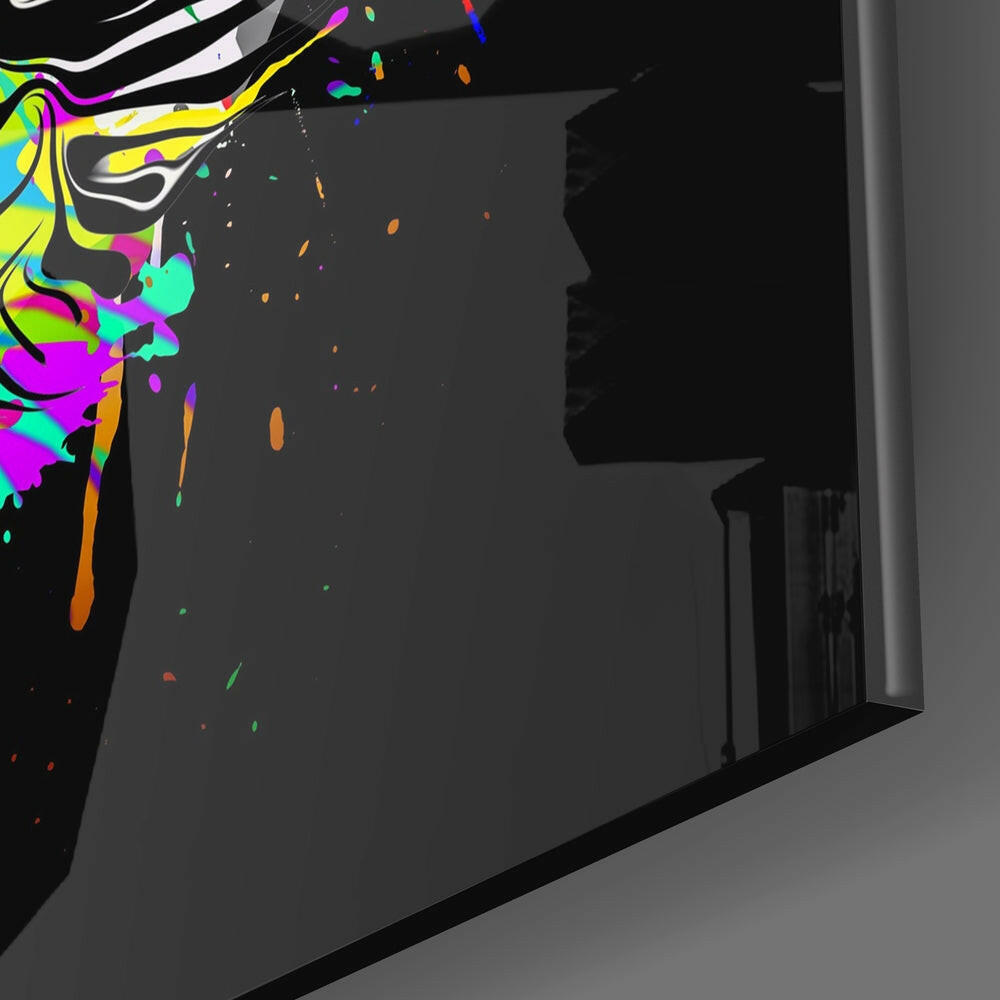 Cat Art Glass Wall Art.