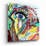 Abstract Glass Wall Art.