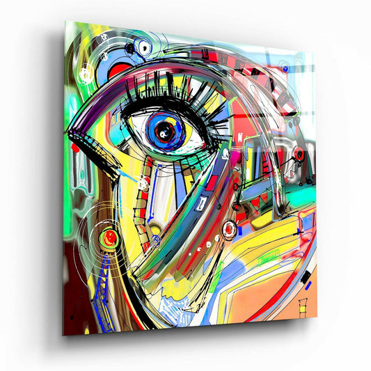 Abstract Glass Wall Art.