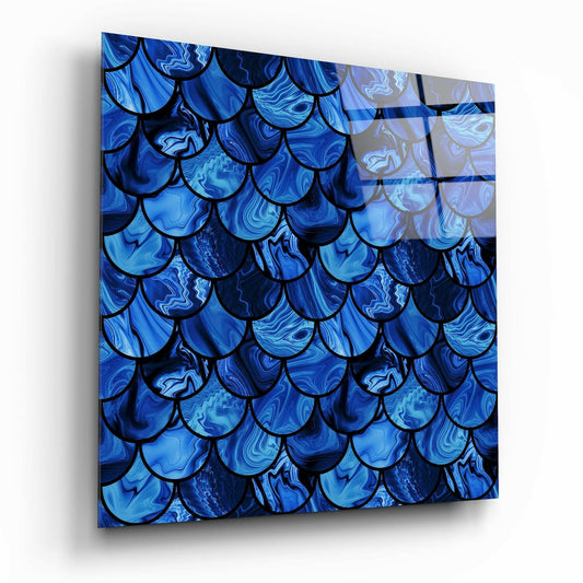 Fish Scale Glass Wall Art.