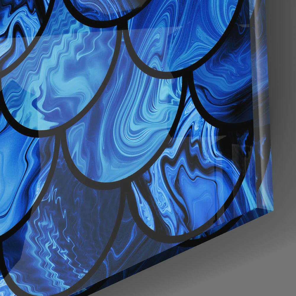 Fish Scale Glass Wall Art.