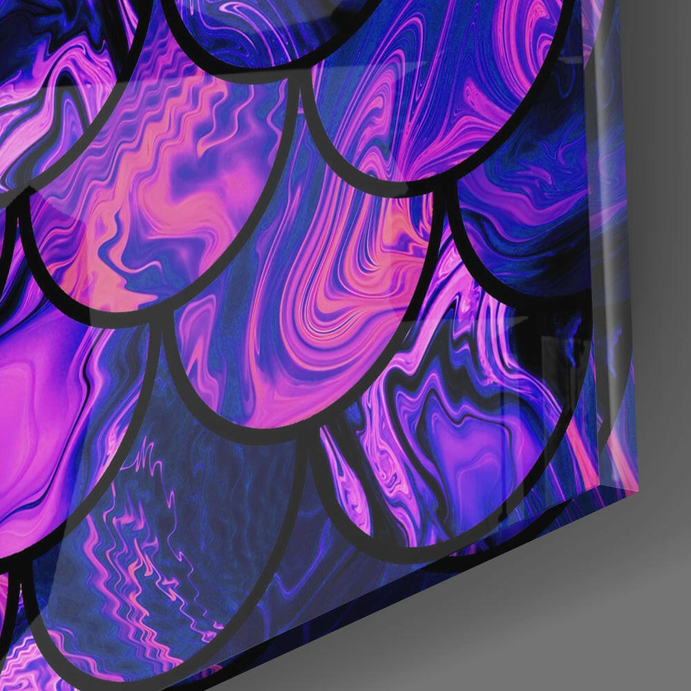 Fish Scale Glass Wall Art.