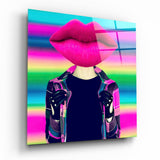 Head Lip Glass Wall Art | Insigne Art Design