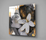Flower Crown Glass Wall Art.