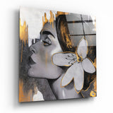 Flower Crown Glass Wall Art | Insigne Art Design