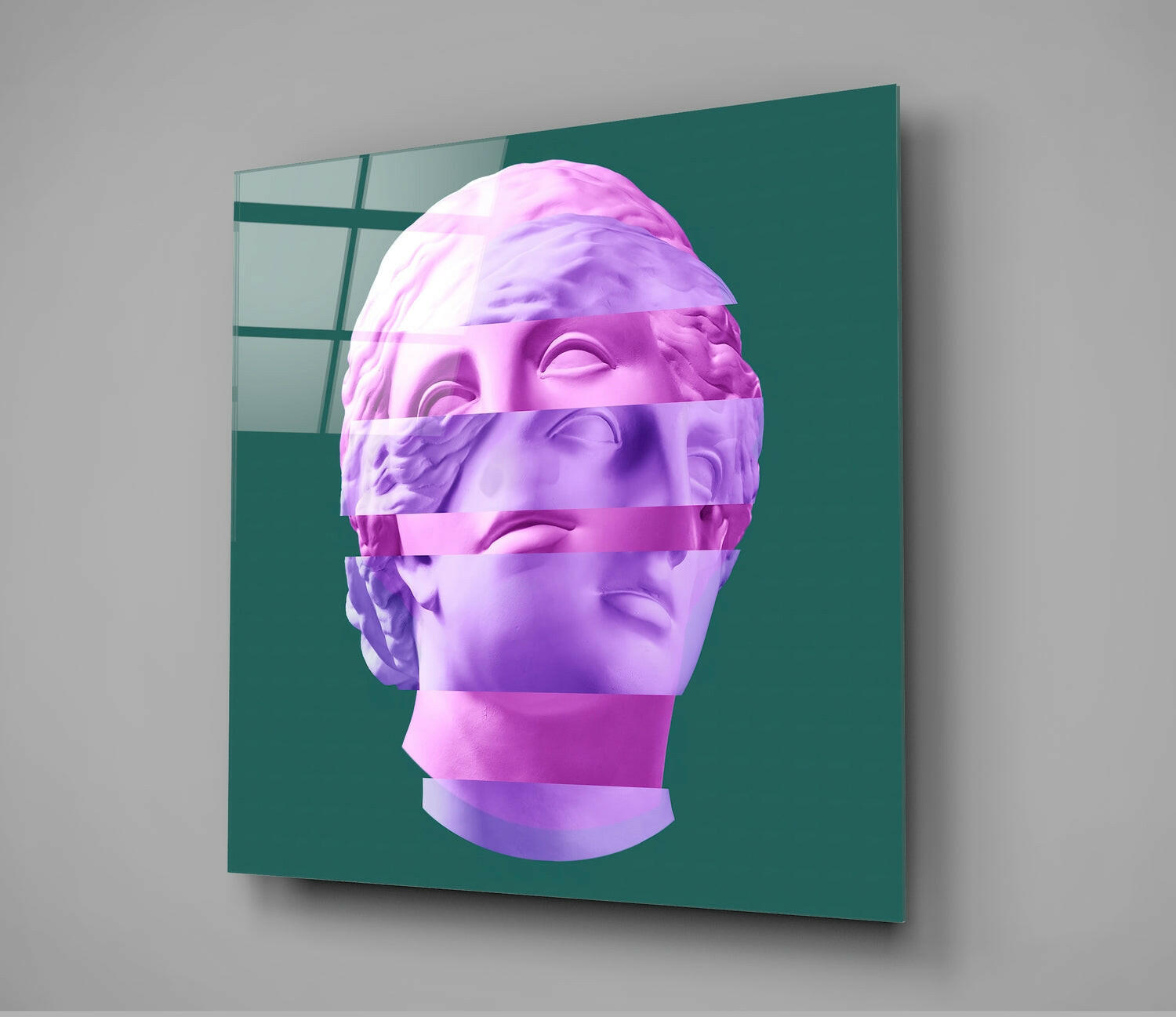 Sculpture Glass Wall Art.