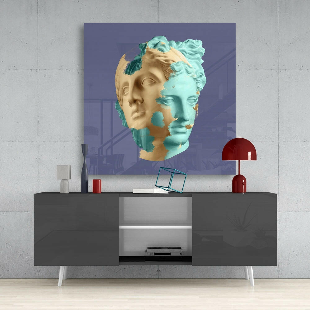 Sculpture Glass Wall Art.