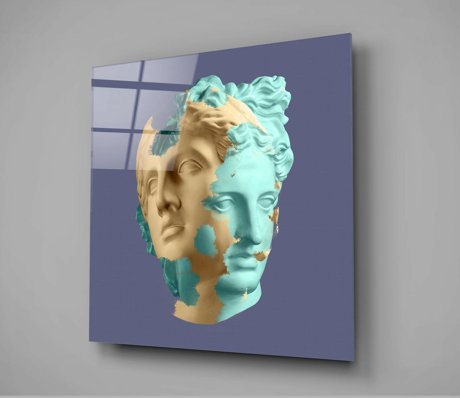 Sculpture Glass Wall Art.