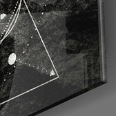Lines of the Triangle Glass Wall Arts.