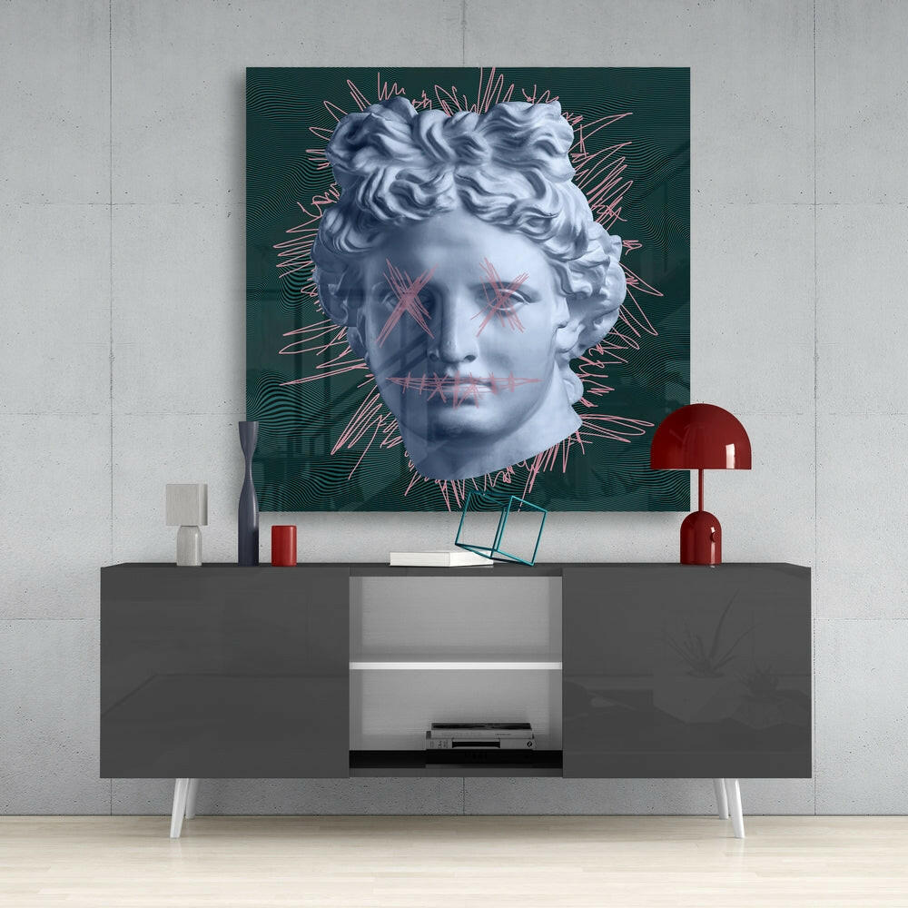 Sculpture Glass Wall Art.