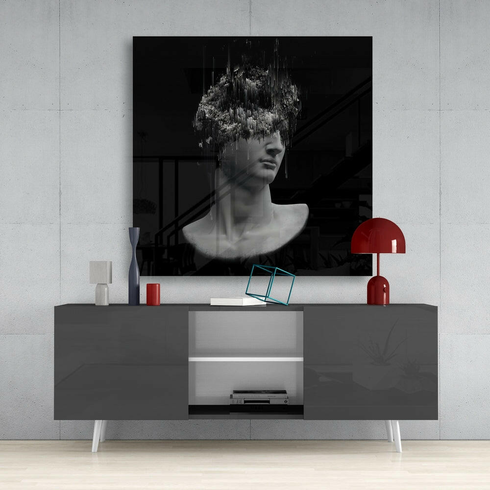 Sculpture Glass Wall Art.