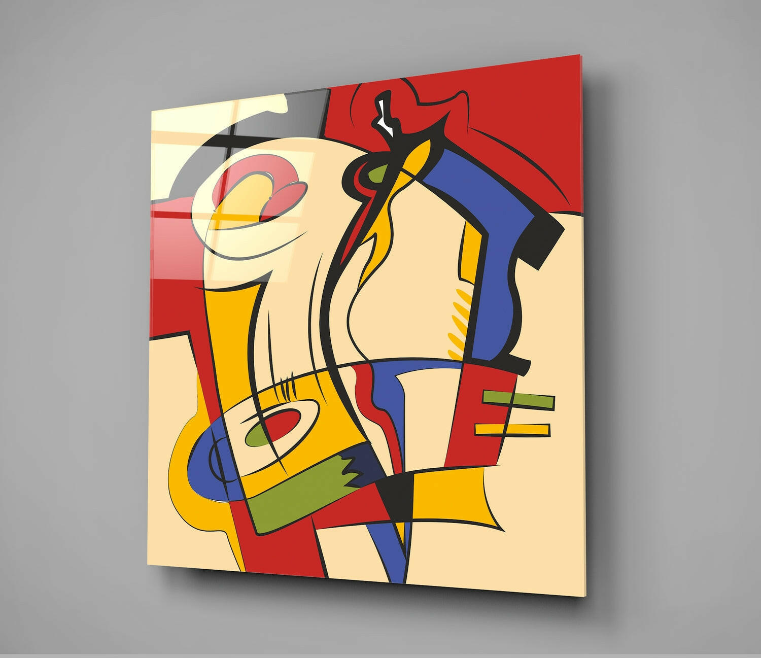 Alfred Gockel Glass Wall Art.