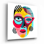 Abstract Glass Wall Art.