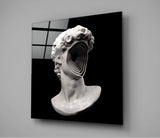 Sculpture Head Glass Wall Art | Insigne Art Design