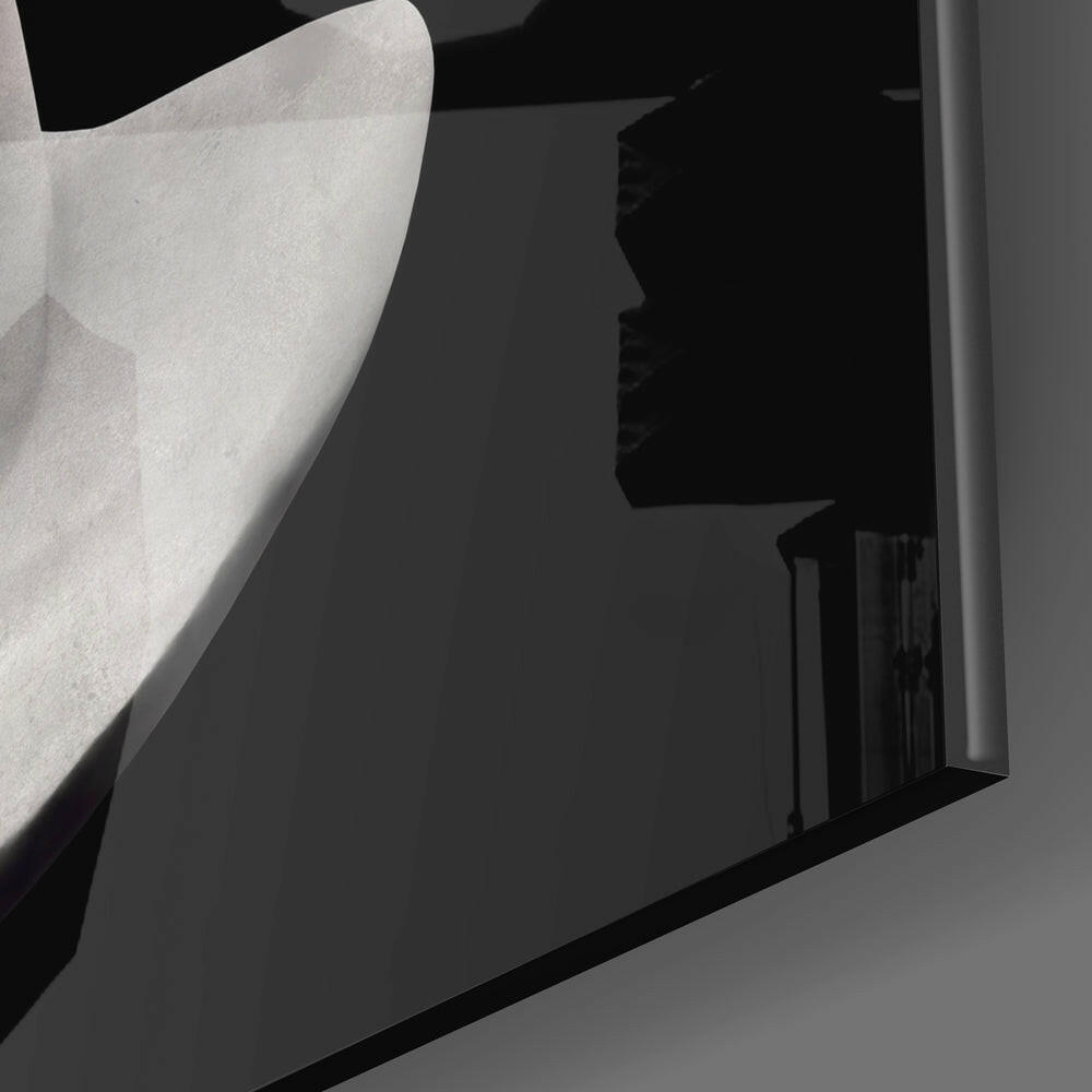 Sculpture Head Glass Wall Art.