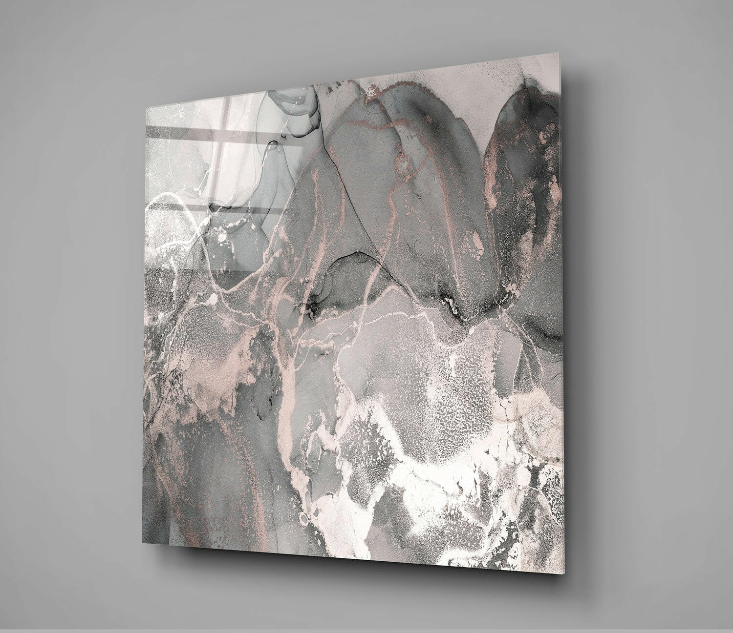 Abstract Glass Wall Art.