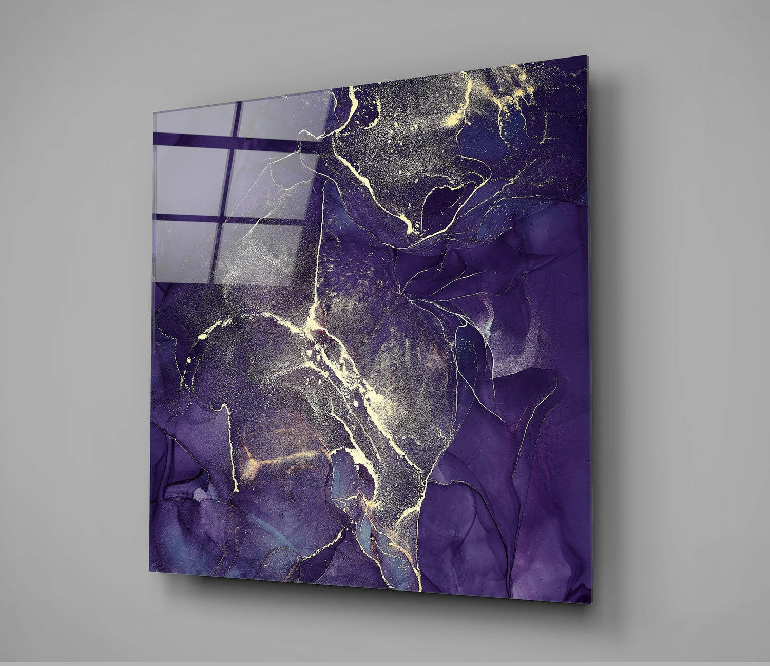 Abstract Glass Wall Art.