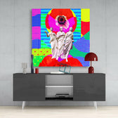 Sculpture Glass Wall Art.