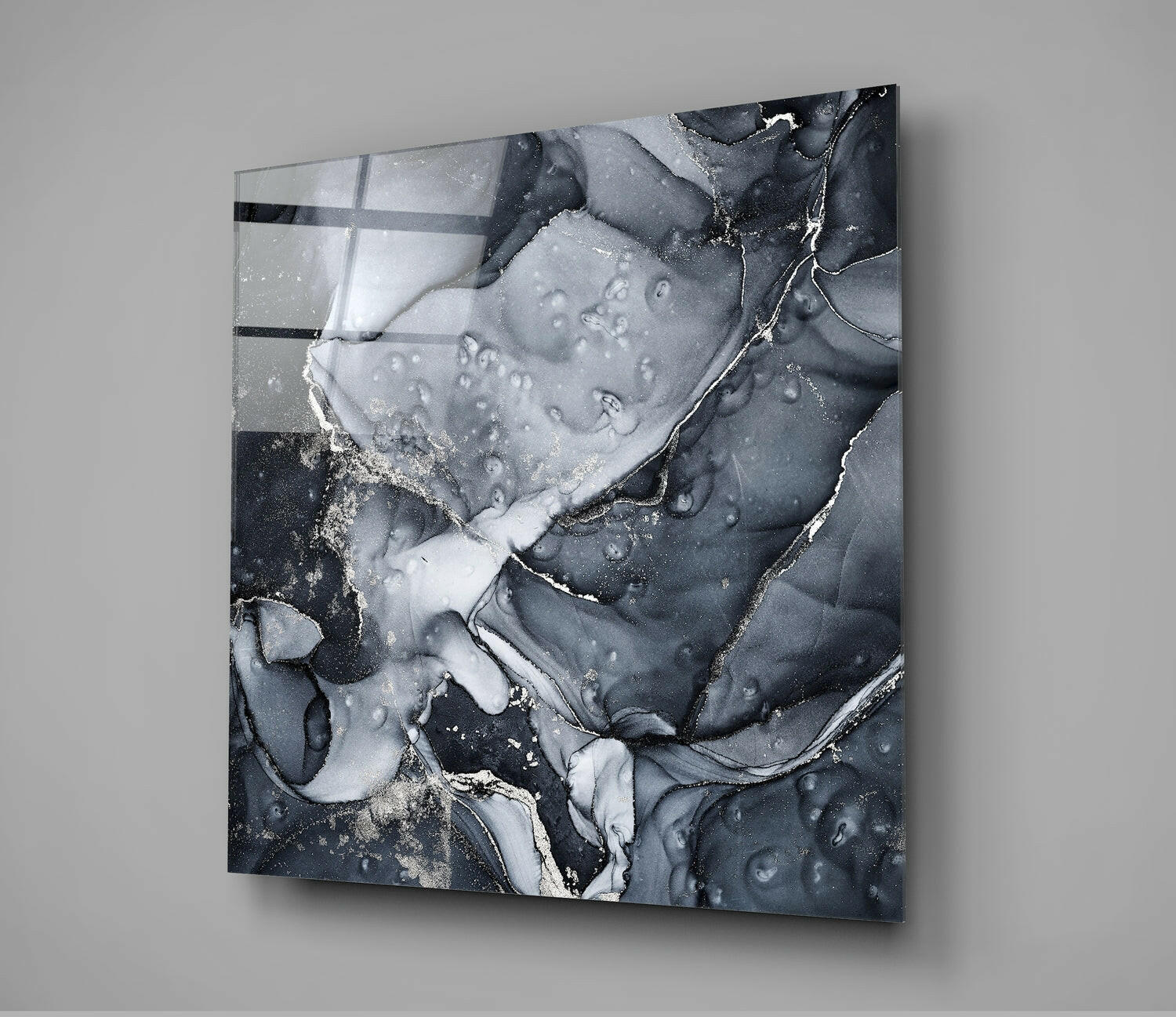 Abstract Glass Wall Art.