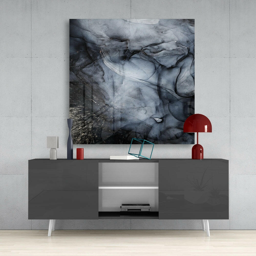 Abstract Glass Wall Art.