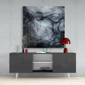 Abstract Glass Wall Art.