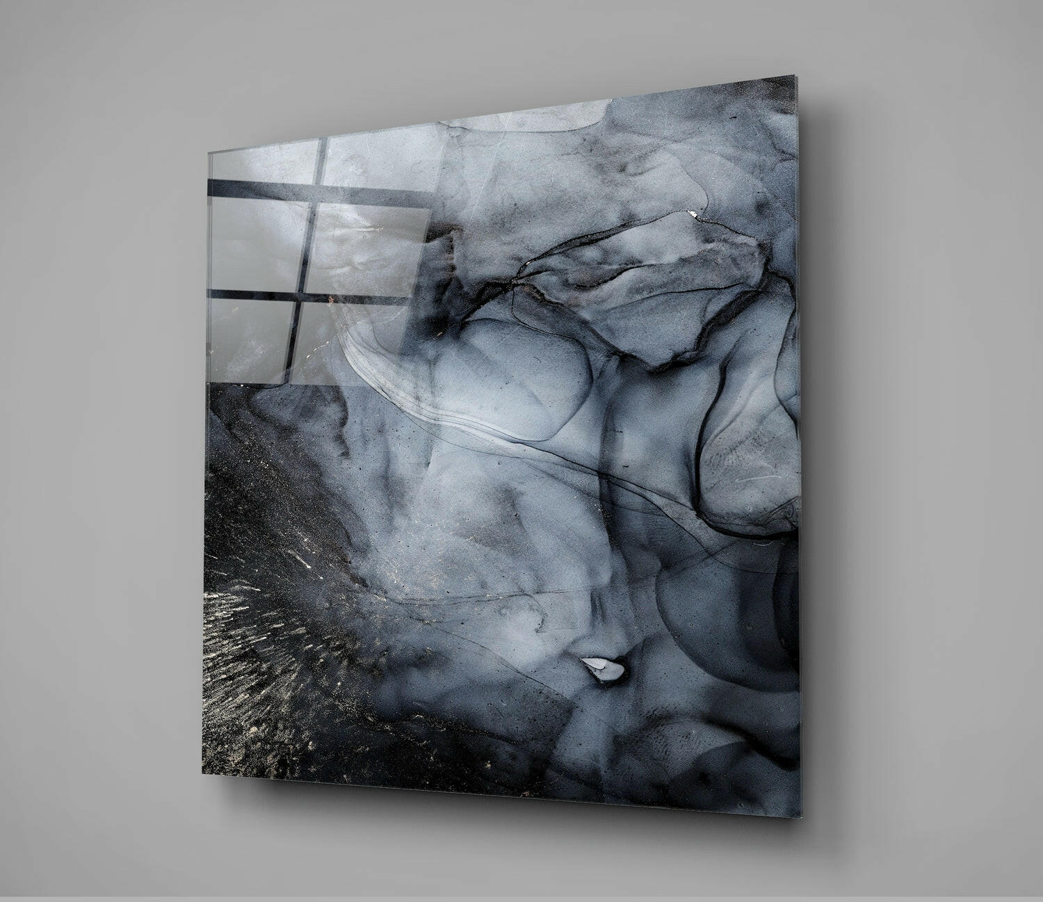 Abstract Glass Wall Art.