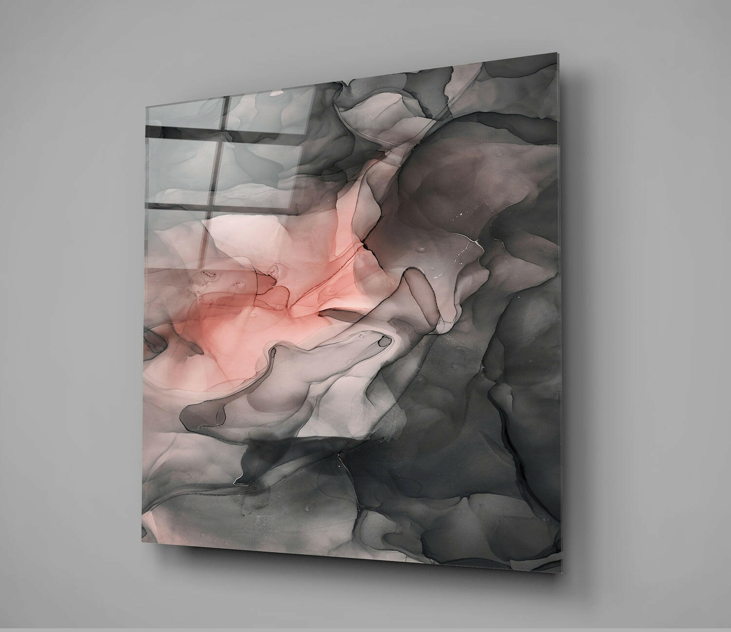 Abstract Glass Wall Art.