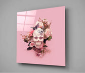 Flower Head Glass Wall Art.