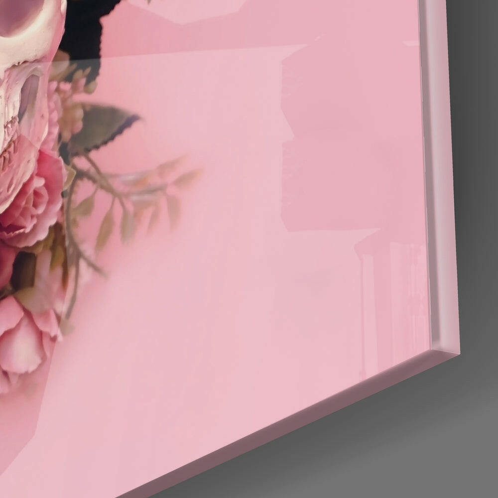 Flower Head Glass Wall Art.