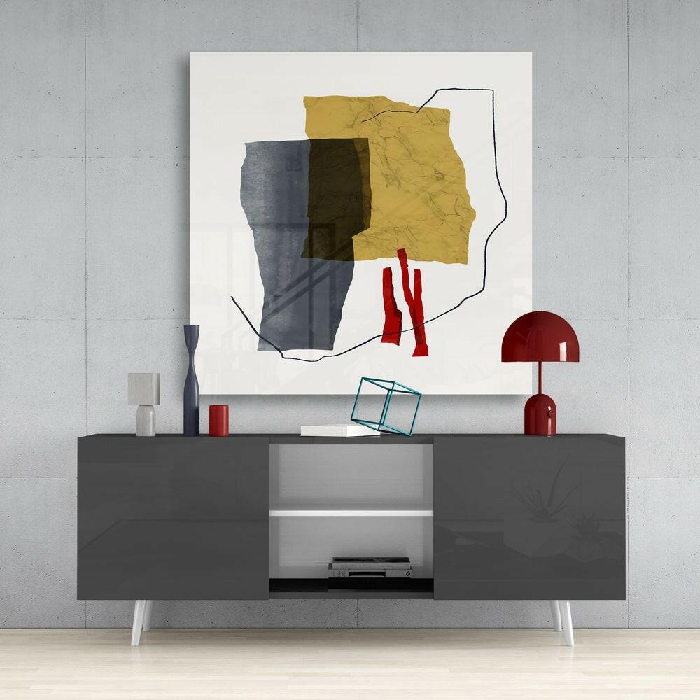 Abstract Pattern Glass Wall Art.