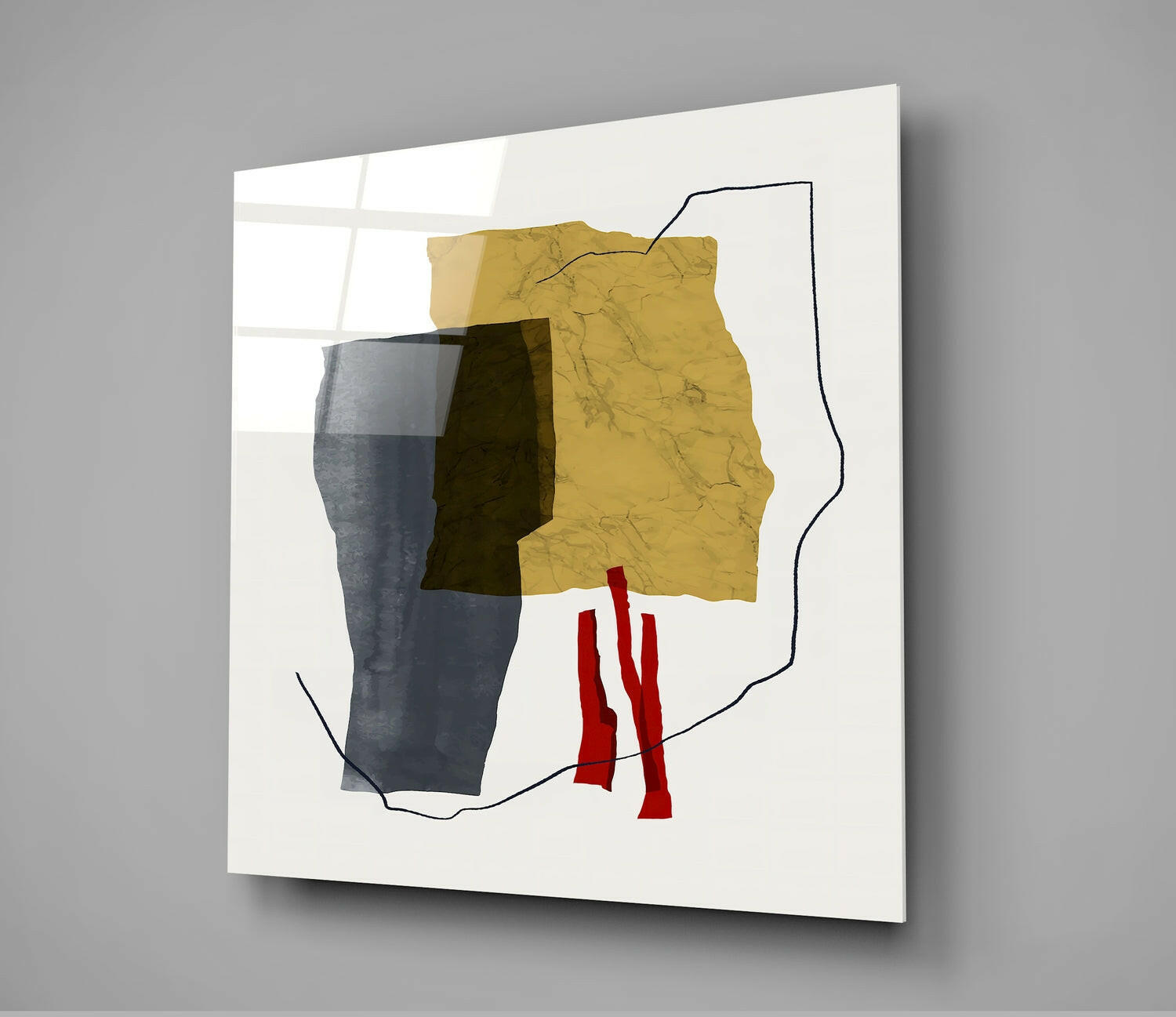 Abstract Pattern Glass Wall Art.