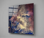 Abstract Glass Wall Art.
