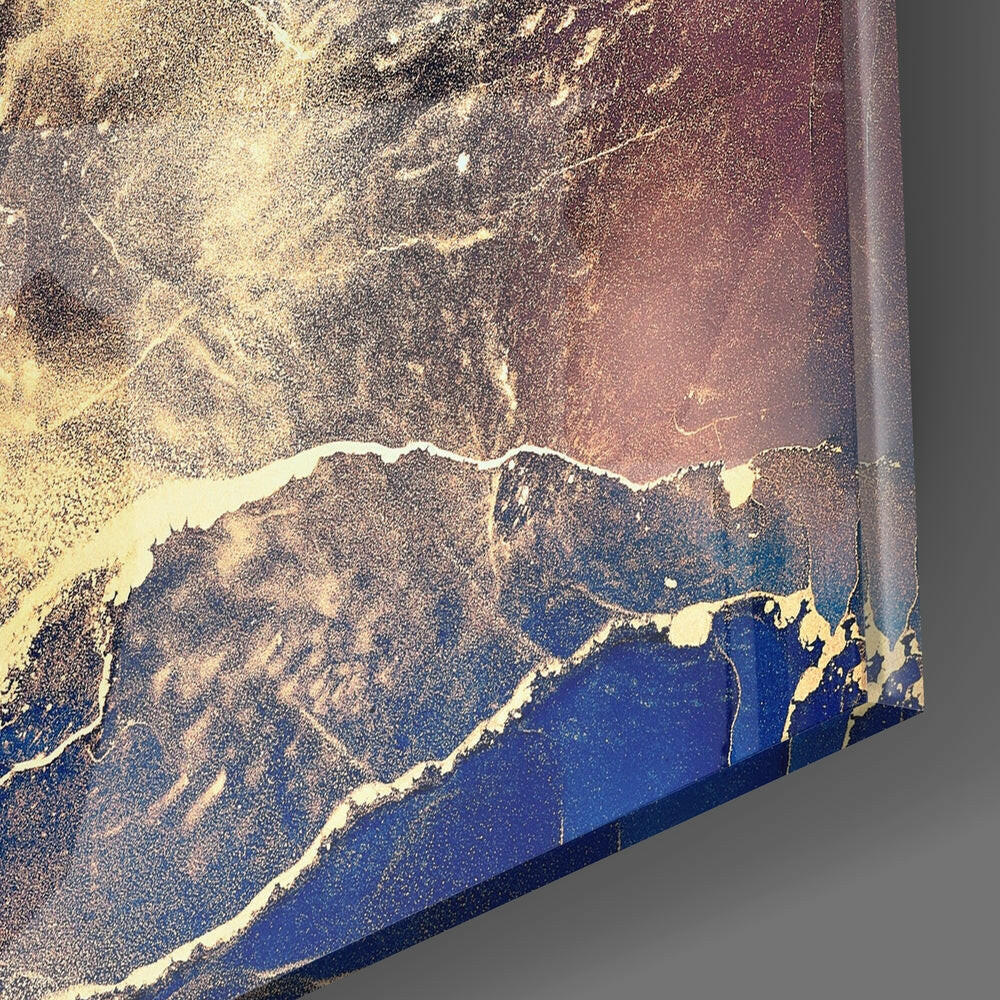 Abstract Glass Wall Art.