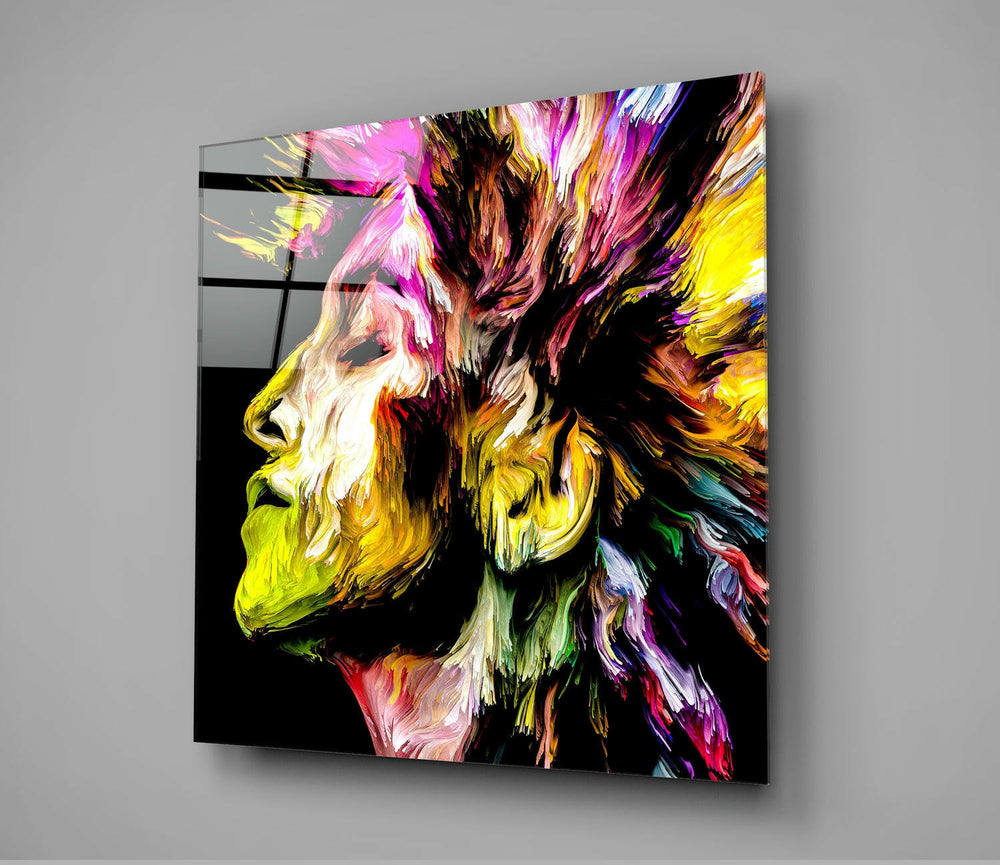 Thought Generation Glass Wall Art.