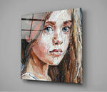 Girl Glass Wall Art.
