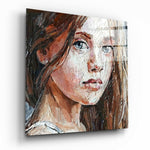Girl Glass Wall Art.