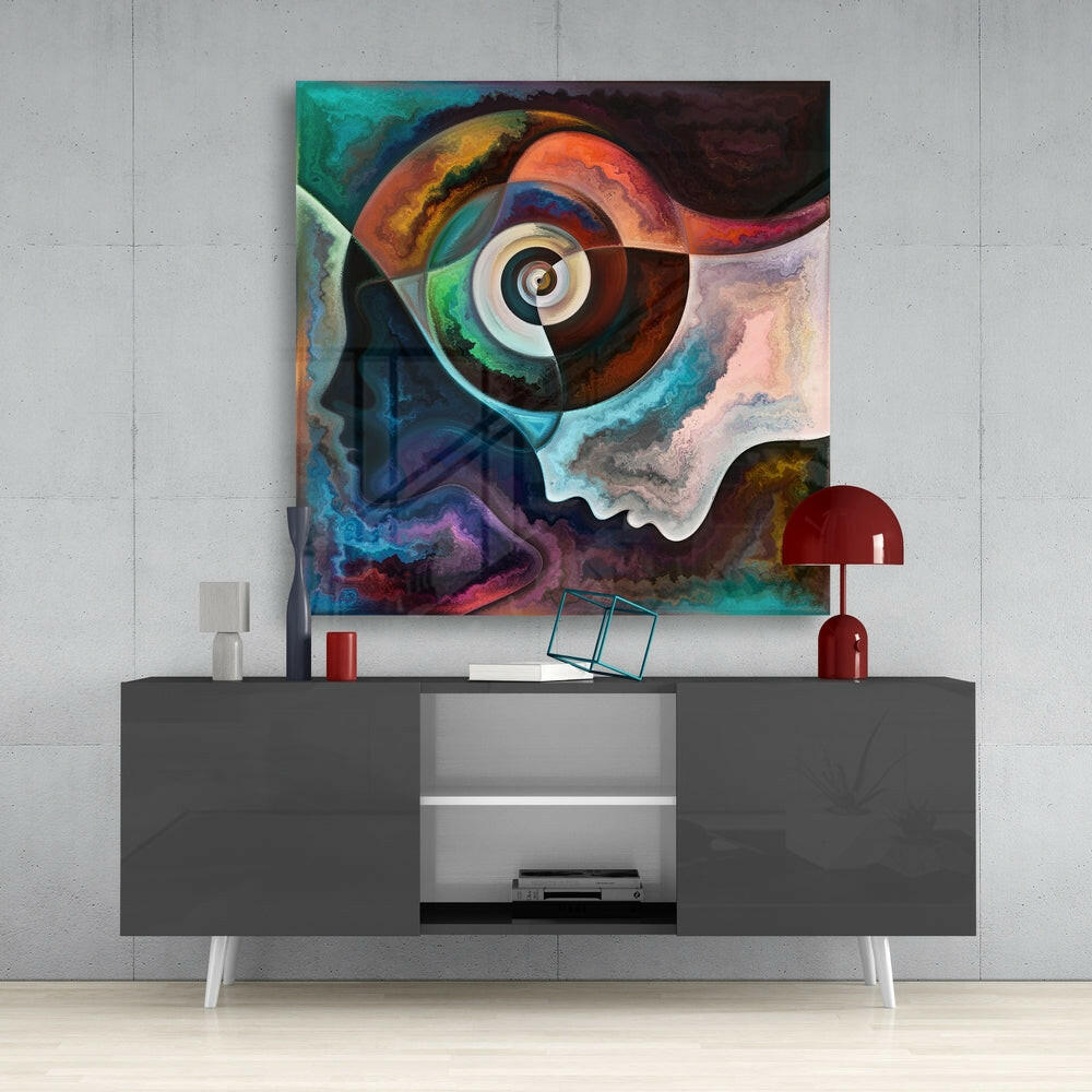 Meditation Glass Wall Art.