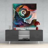 Meditation Glass Wall Art.