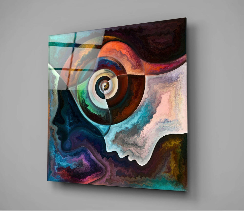 Meditation Glass Wall Art.