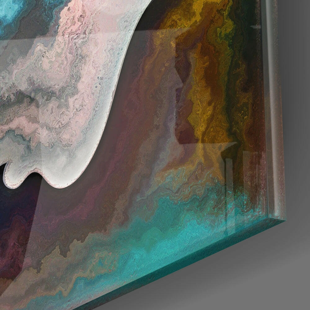 Meditation Glass Wall Art.
