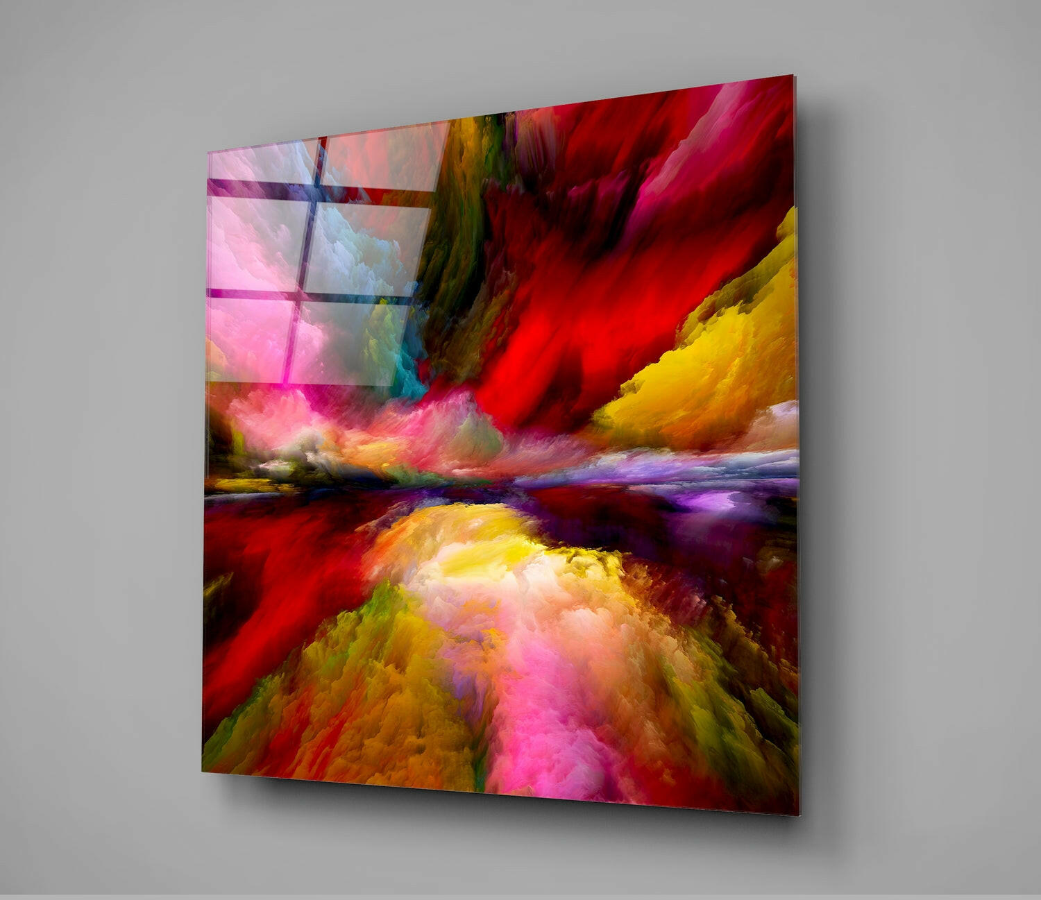 Color Explosion Glass Wall Art.