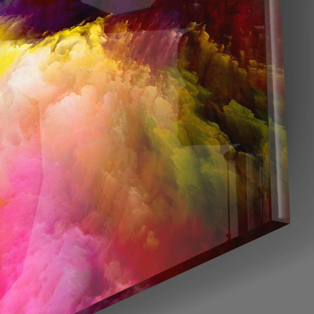 Color Explosion Glass Wall Art.