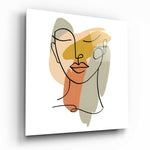 Abstract Lines Glass Wall Art.