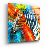 Zebra Glass Wall Art.