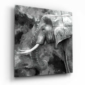 Elephant Glass Wall Art.